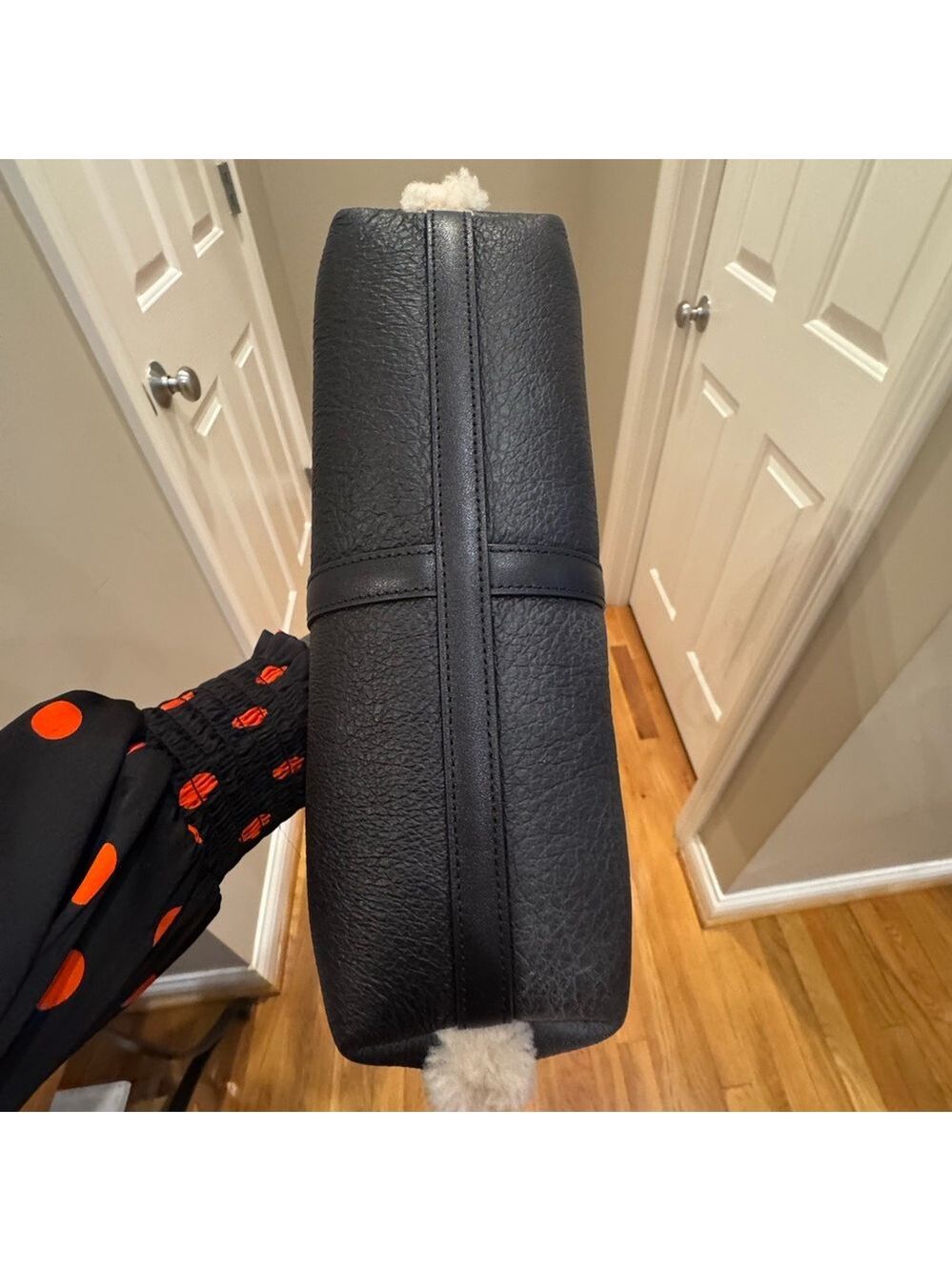 Coach - Shearling Brooklyn 28 NWT - Black Leather & Shearling w/Removable Pouch - Picture 10 of 14